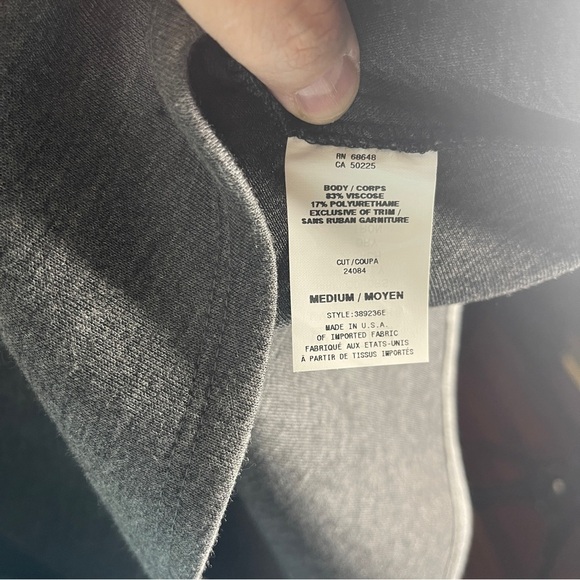 ABS Collection Gray Drop Waist Ruffle Hem Sleeveless Dress Women's Medium NWT - Picture 9 of 10